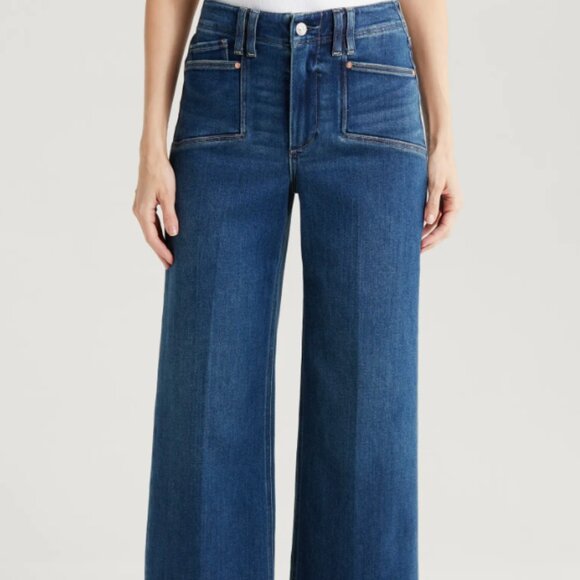 Anessa High Waist Ankle Wide Leg Jeans from PAIGE, like NEW! - Picture 1 of 5
